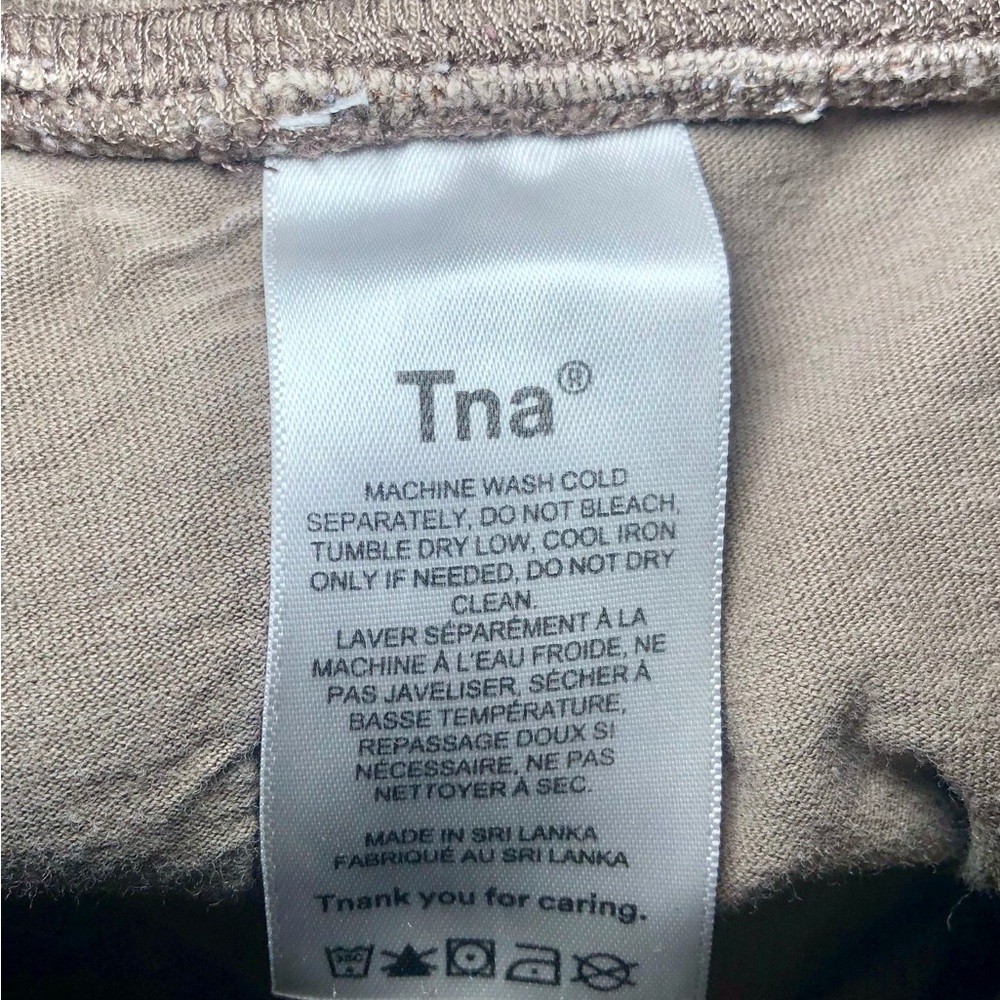 TNA Tan Ribbed Sweatpants - Picture 5 of 5